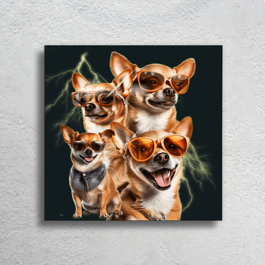 Chihuahua Fashion Canvas