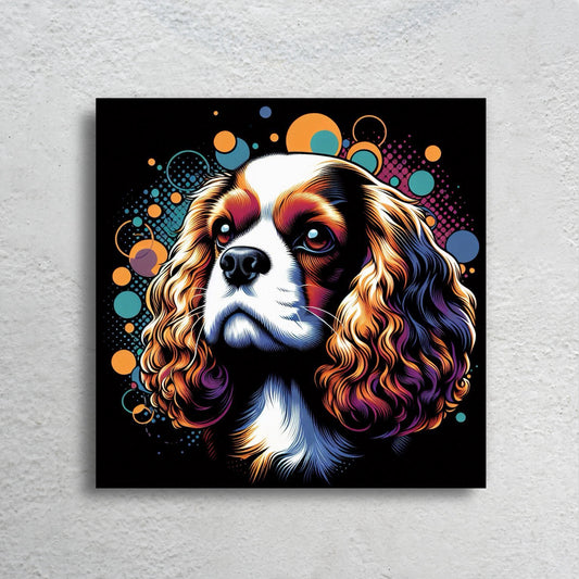 Cavalier King Charles Spaniel Pop Art Canvas