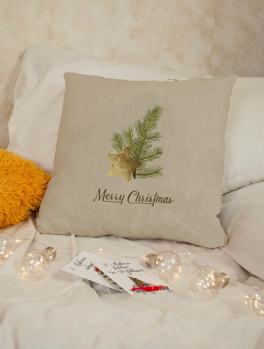 Merry Christmas Pillow Cover