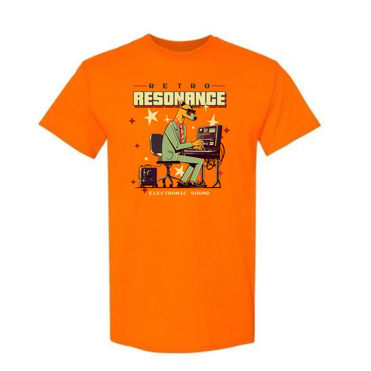 Retro Resonance Dog T-shirt