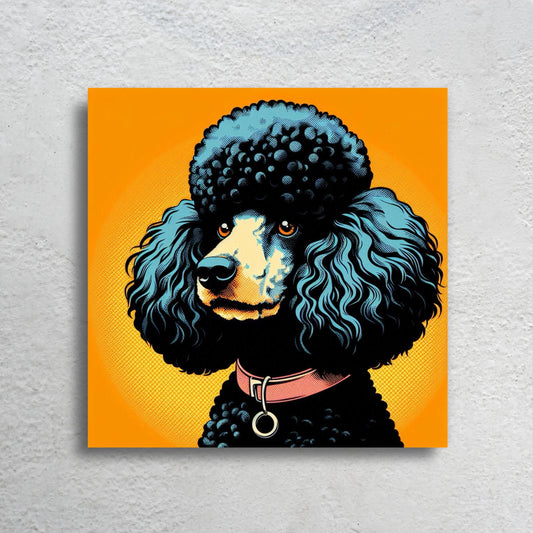 Black Poodle Canvas